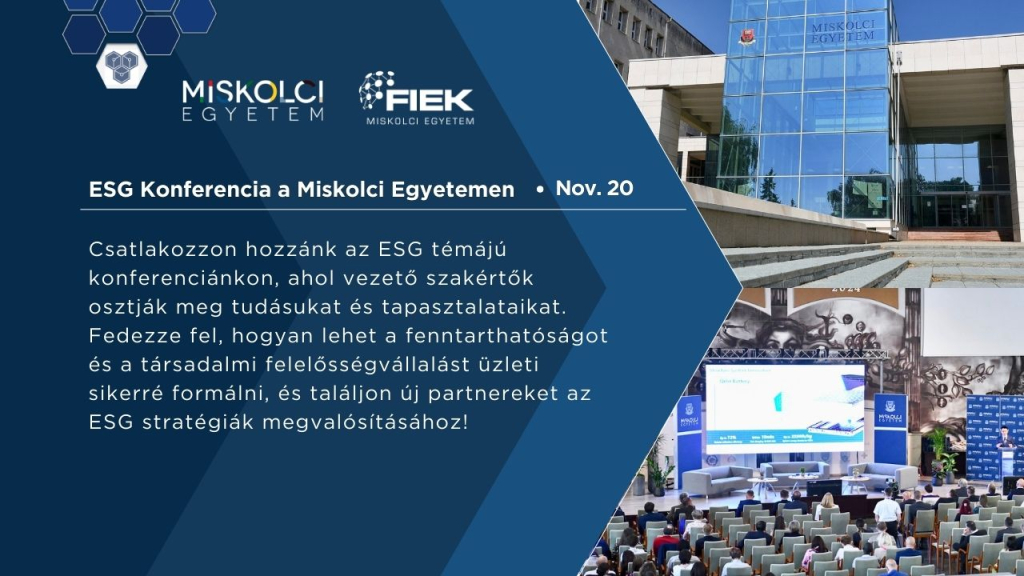 ESG Konferencia a Miskolci Egyetemen